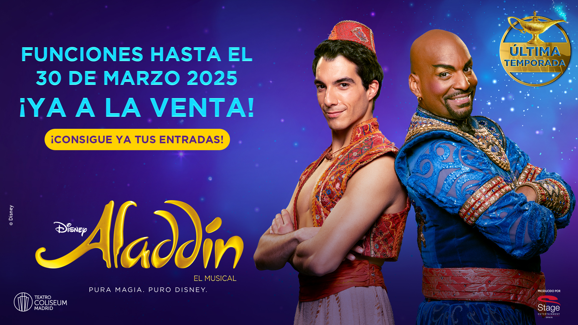 Aladdín el Musical - Salida a la venta 30 de marzo